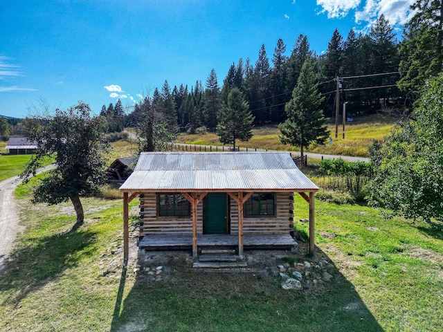 exterior space with a porch