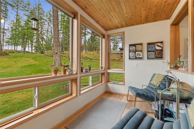 456 Peaceful Dr, Bigfork, MT 59911 - sunroom / solarium with wood ceiling and wood finished floors