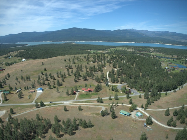 116 Happy Holw, Eureka, MT 59917 - aerial view of property and surrounding area with a water and mountain view