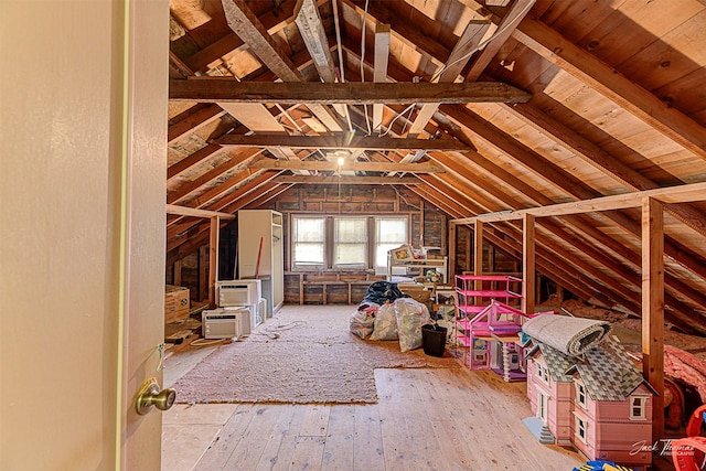 view of attic