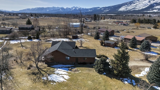 aerial view featuring a mountain view