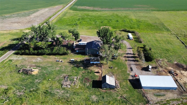 aerial view featuring a rural view