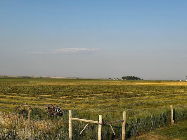 exterior space with a rural view