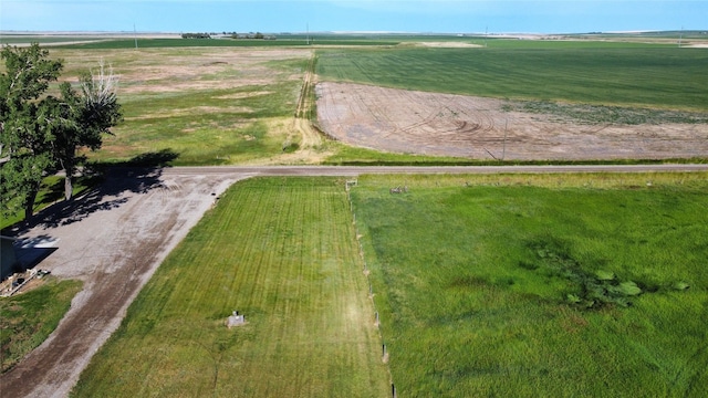 bird's eye view featuring a rural view