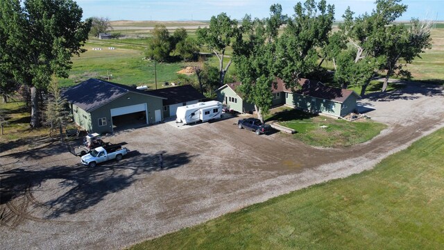 drone / aerial view featuring a rural view