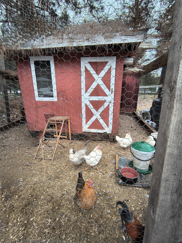 view of poultry coop