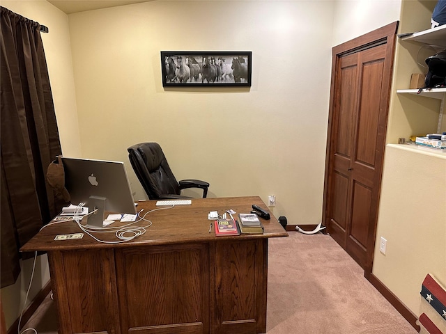 316 3rd Ave, Saint Ignatius, MT 59865 - home office featuring light colored carpet and baseboards