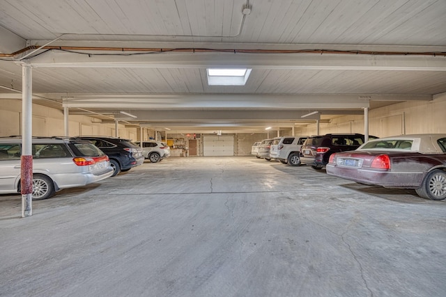 view of parking deck