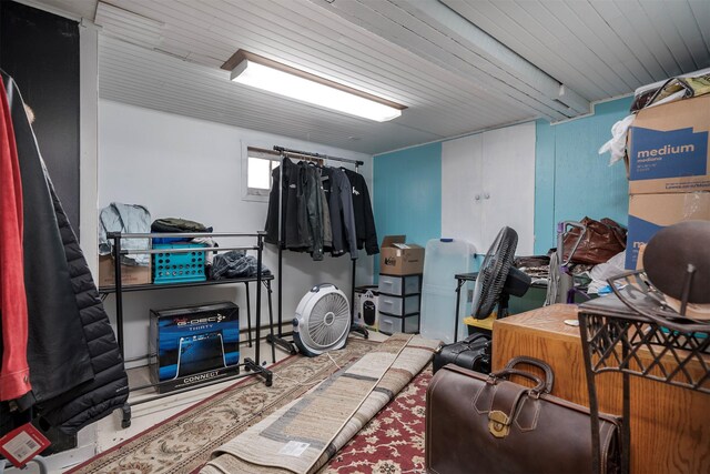 interior space featuring baseboard heating
