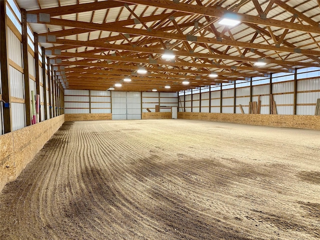 view of horse barn