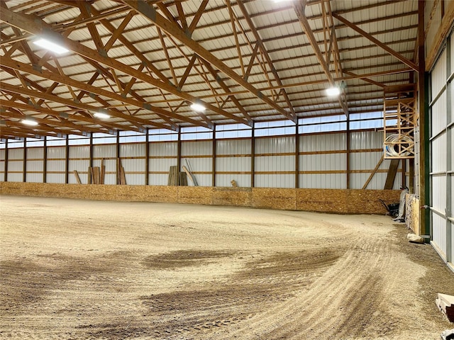 view of horse barn