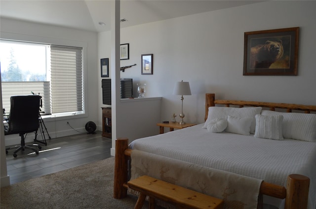 bedroom with baseboards