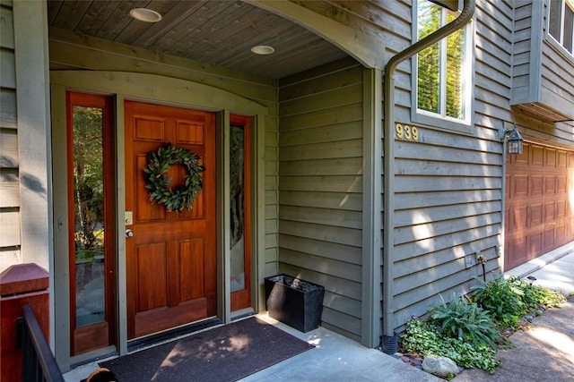 view of entrance to property