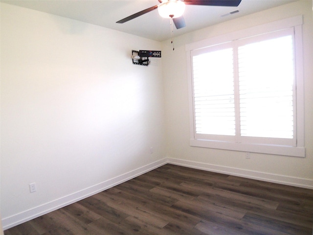 1228 Quail Ridge Dr, Kalispell, MT 59901 - unfurnished room featuring a ceiling fan and dark wood finished floors
