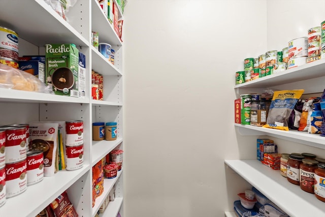 view of pantry