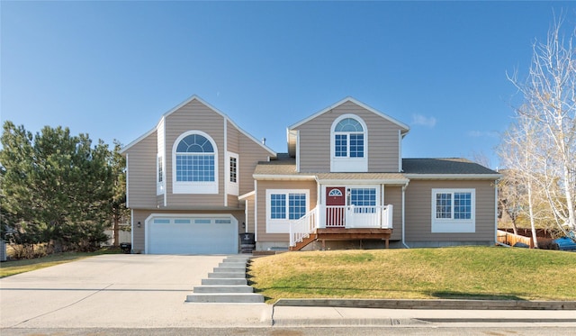 1949 University St, Helena, MT 59601 - traditional-style home with an attached garage, driveway, and a front lawn