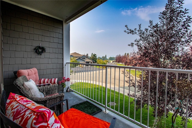 balcony with an outdoor living space