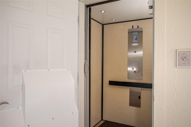 bathroom with elevator