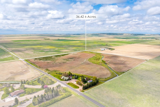 13195 US Highway 91 N, Conrad, MT 59425 - aerial view of property's location with property parcel outlined