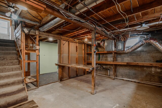 13195 US Highway 91 N, Conrad, MT 59425 - below grade area with stairs and electric panel