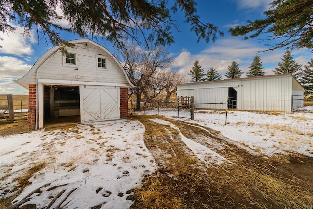 13195 US Highway 91 N, Conrad, MT 59425 - view of snow covered garage