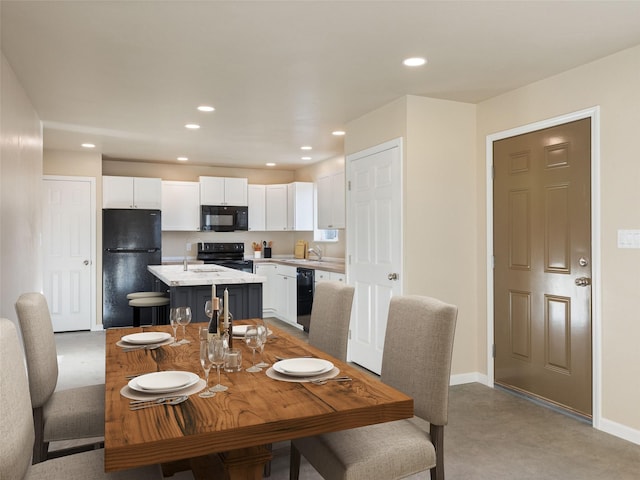 113 Washington St, Sheridan, MT 59749 - dining area featuring recessed lighting and baseboards