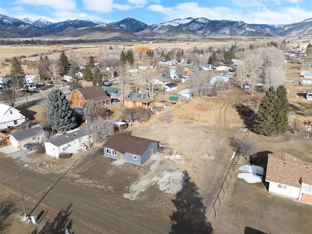 113 Washington St, Sheridan, MT 59749 - aerial view of property's location with a mountainous background and nearby suburban area