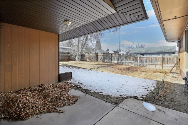 view of patio / terrace with a fenced backyard