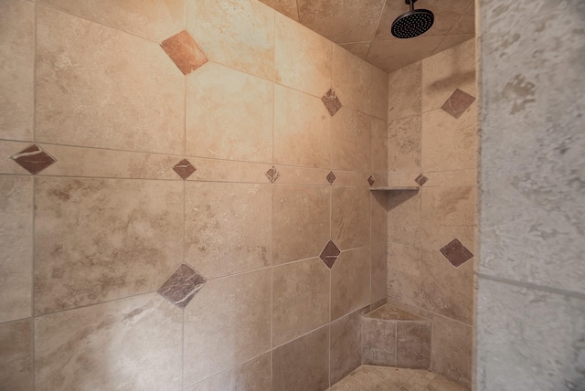 room details featuring tiled shower