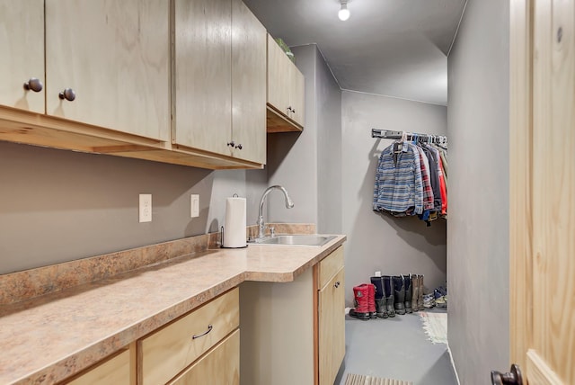 laundry room with a sink