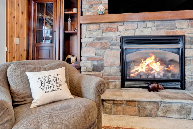 297 Christofferson Ln, Corvallis, MT 59828 - detailed view of a stone fireplace