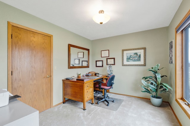 297 Christofferson Ln, Corvallis, MT 59828 - office area with light carpet and baseboards