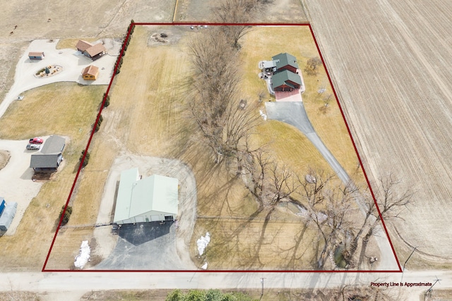 297 Christofferson Ln, Corvallis, MT 59828 - aerial overview of property's location with property parcel outlined