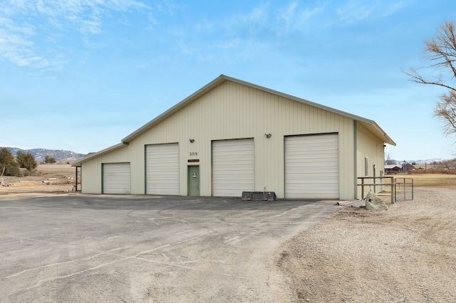 297 Christofferson Ln, Corvallis, MT 59828 - detached garage with a mountain view