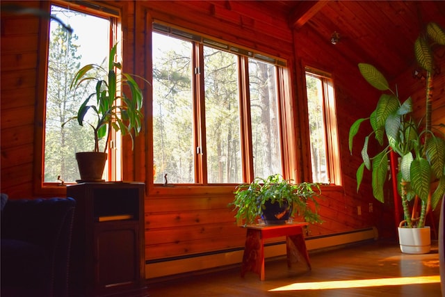 view of sunroom