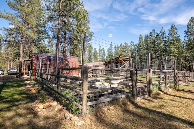 437 Tie Chute Ln, Florence, MT 59833 - view of yard with an exterior structure and an outbuilding