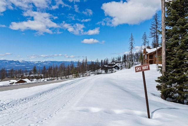 476 Elk Highlands Dr, Whitefish, MT 59937 - view of road with a mountain view