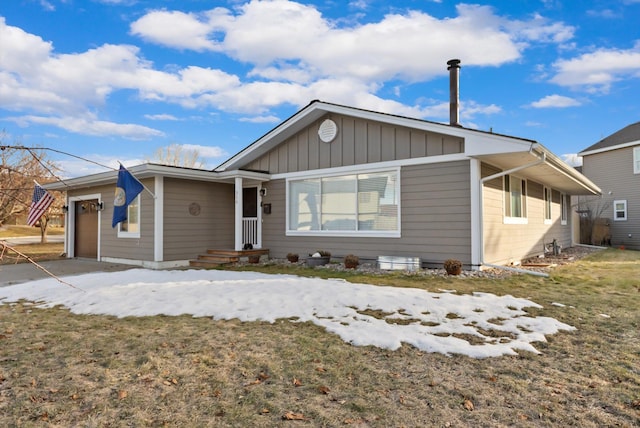 view of front of property with an attached garage