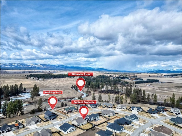 154 W Swift Creek Way, Kalispell, MT 59901 - drone / aerial view of a mountainous background