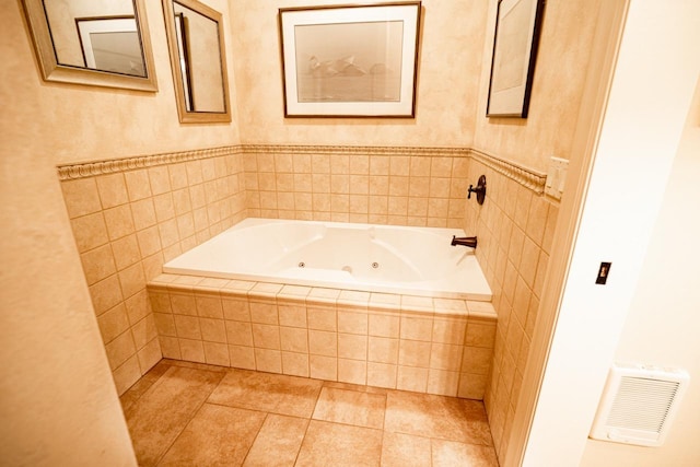 159 Fairway Blvd, Kalispell, MT 59901 - bathroom with a whirlpool tub and tile patterned floors