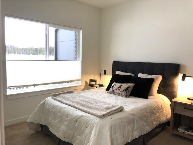 bedroom with baseboards