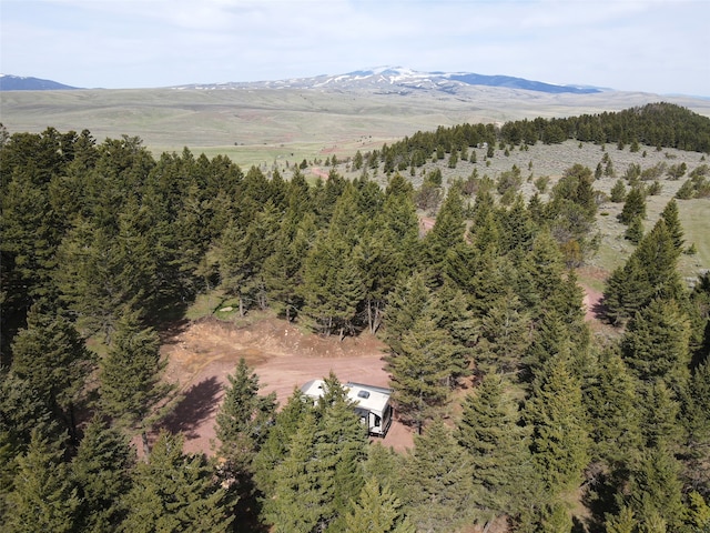 48 Black Butte Rd, White Sulphur Springs, MT 59645 - drone / aerial view of mountains and a heavily wooded area