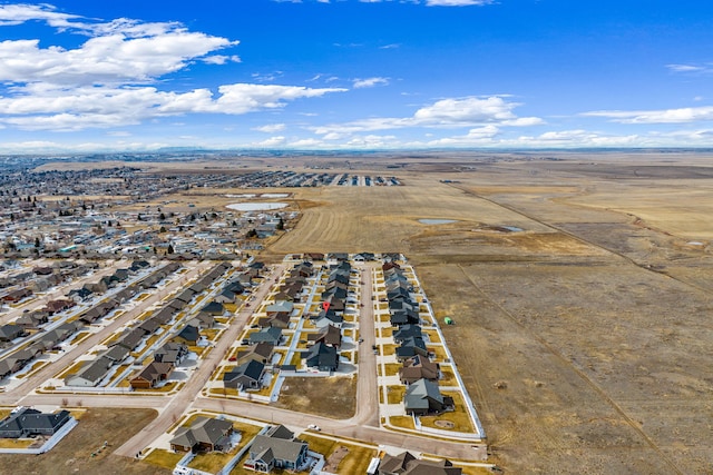 drone / aerial view with a residential view