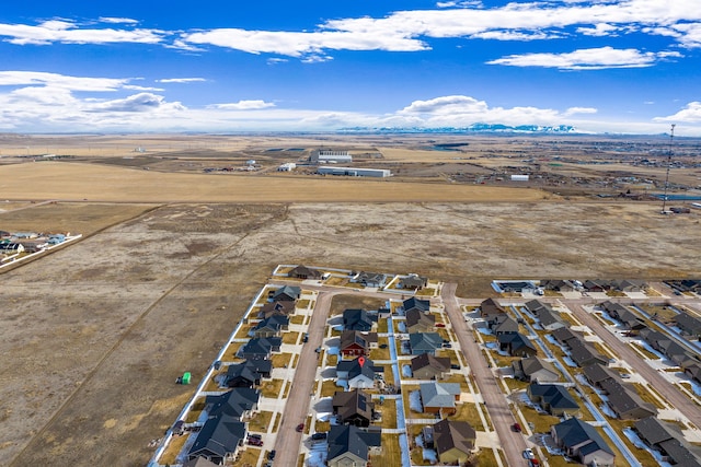 drone / aerial view with a residential view