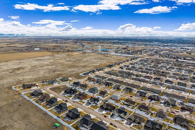 bird's eye view with a residential view