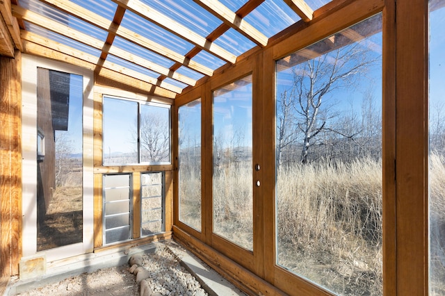 view of sunroom / solarium