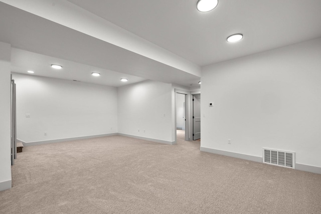 57 Hidden Cedar Loop, Columbia Falls, MT 59912 - below grade area with light colored carpet and recessed lighting