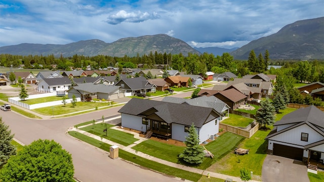 57 Hidden Cedar Loop, Columbia Falls, MT 59912 - aerial view of residential area with a mountain backdrop