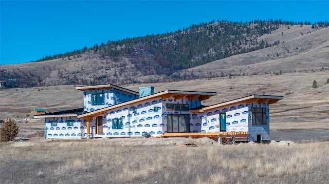 property in mid-construction with a mountain view