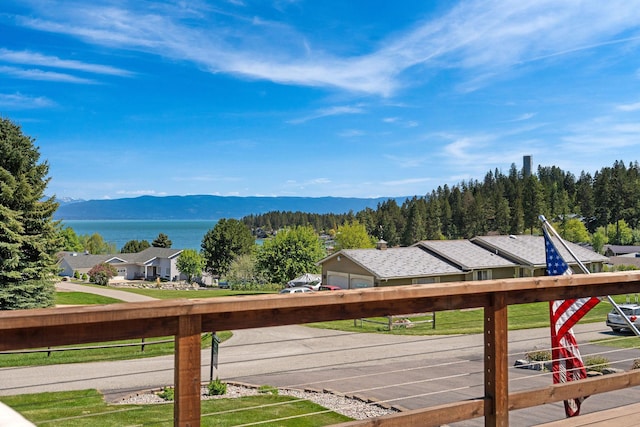 128 Sunset Rdg, Lakeside, MT 59922 - view of mountain background featuring a large body of water